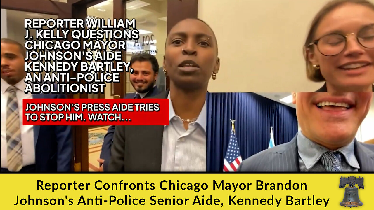 Reporter Confronts Chicago Mayor Brandon Johnson's Anti-Police Senior Aide, Kennedy Bartley