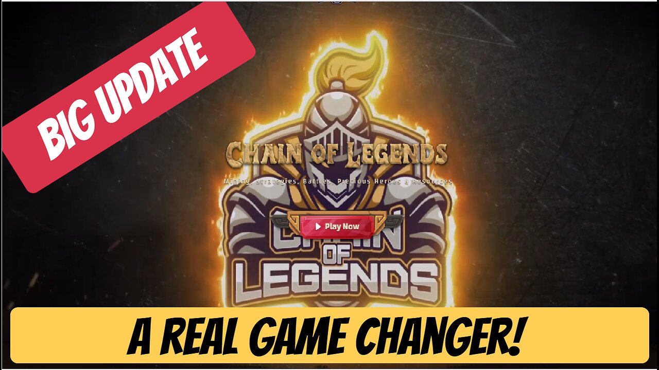 Chain Of Legends Update , A Real Game Changer , Earn Free Crypto.