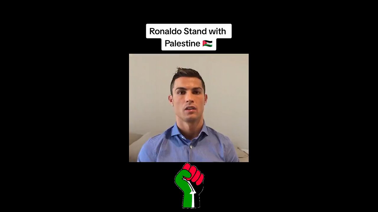 Ronaldo stand for Palestine 🇵🇸