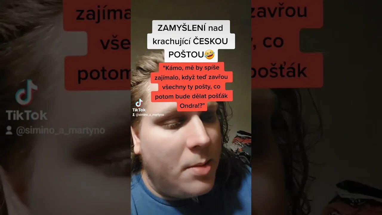 ZAMYŠLENÍ nad krachující ČESKOU POŠTOU! #funny #shorts #cz