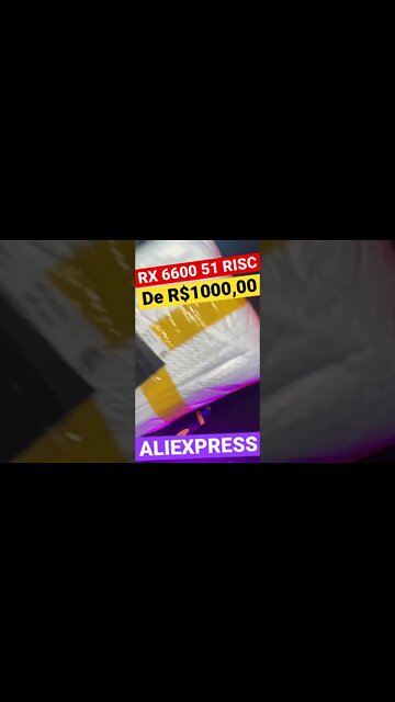 🔥🔥UNBOXING RX 6600 51 RISC DE R$ 1000,00 DO ALIEXPRESS 👉PLACA TOP 🔝