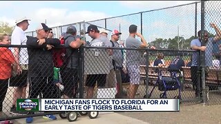 Michigan fans flock to Florida for an early taste of Tigers baseball