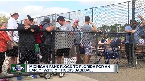 Michigan fans flock to Florida for an early taste of Tigers baseball