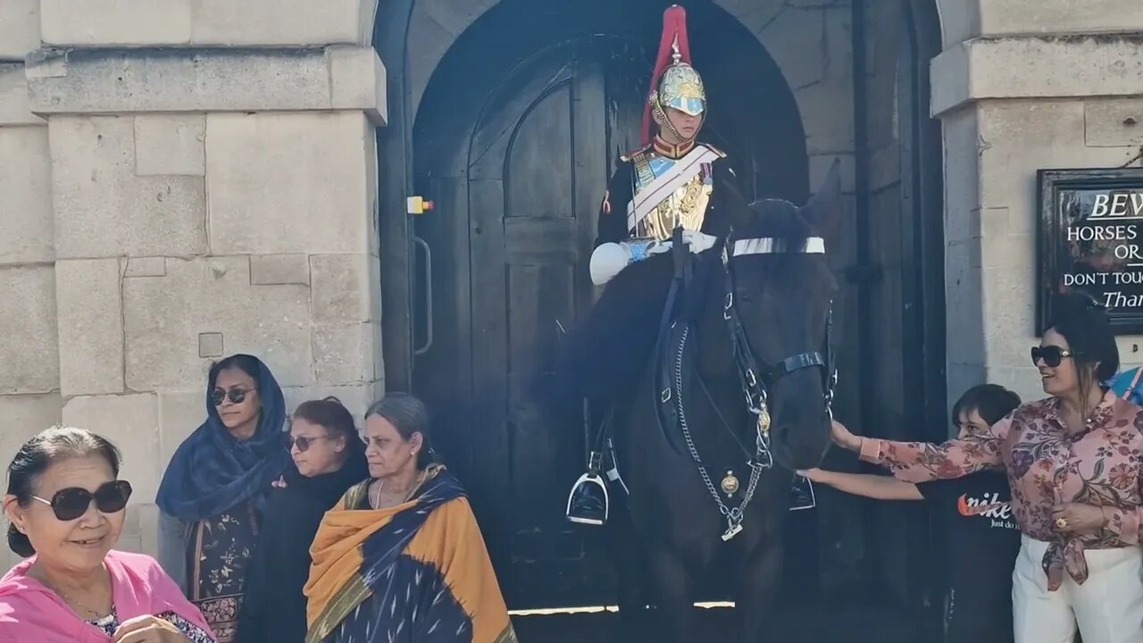 impatient tourist want other tourist to move on #horseguardsparade