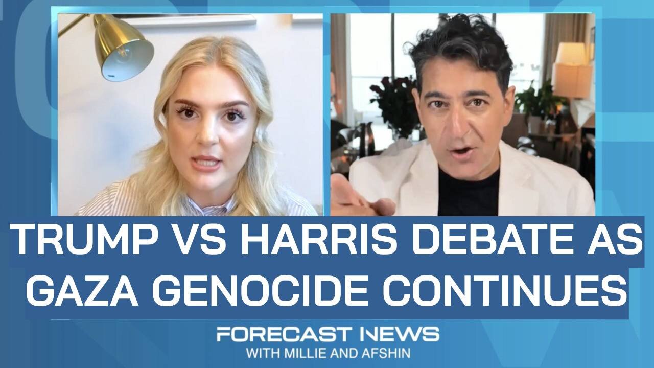 Afshin Rattansi & Millie Pinch: Trump-Harris Debate Amid Israel’s Genocide in Gaza & US Leaves Niger