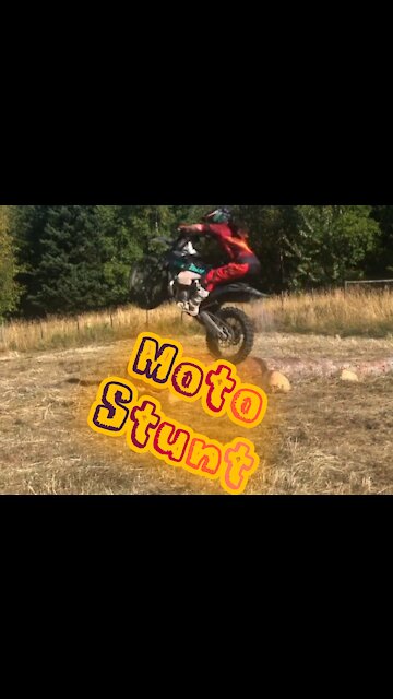 Moving an obstacle, moto stunt