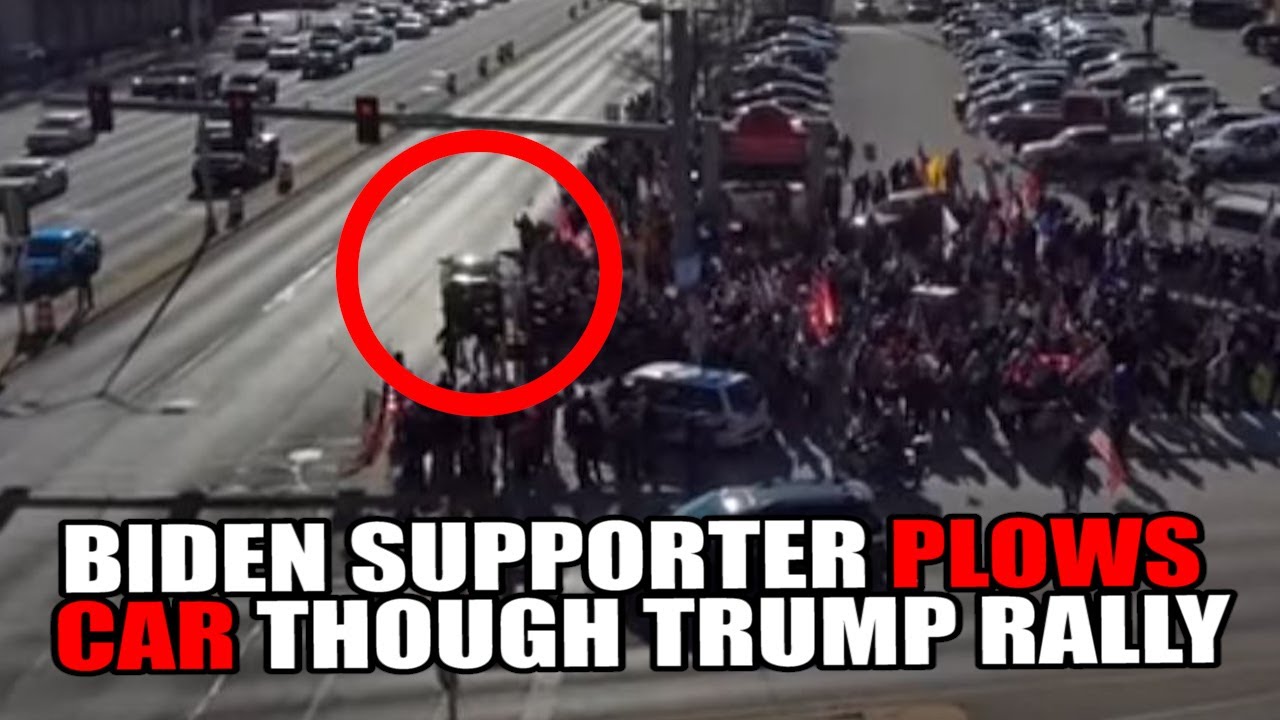 Biden Supporter PLOWS Car Though Trump Rally in Wauwatosa, Proud Boys Administer Aid