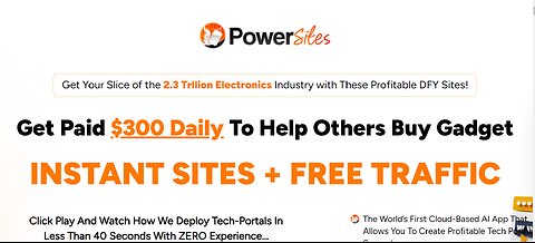 PowerSites Demo: How to Launch a Thriving Tech Review Site in 40 Seconds with PowerSites