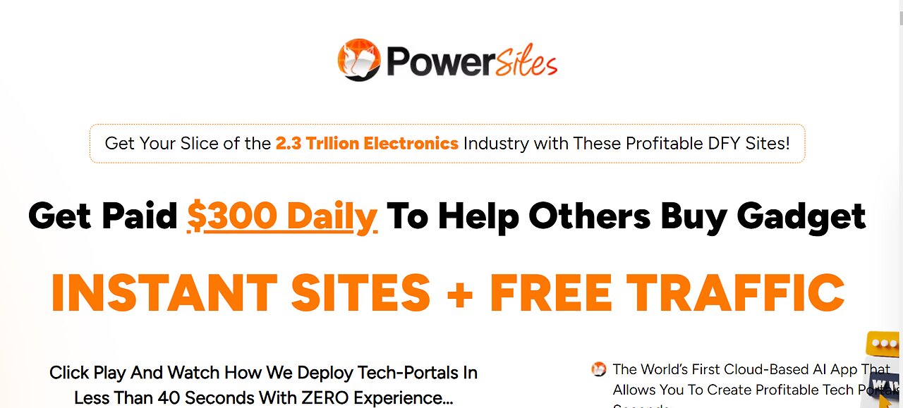 PowerSites Demo: How to Launch a Thriving Tech Review Site in 40 Seconds with PowerSites