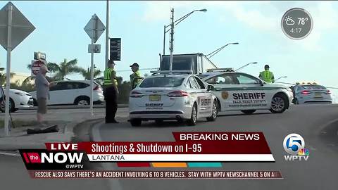 Northbound I-95 reopens in Lantana