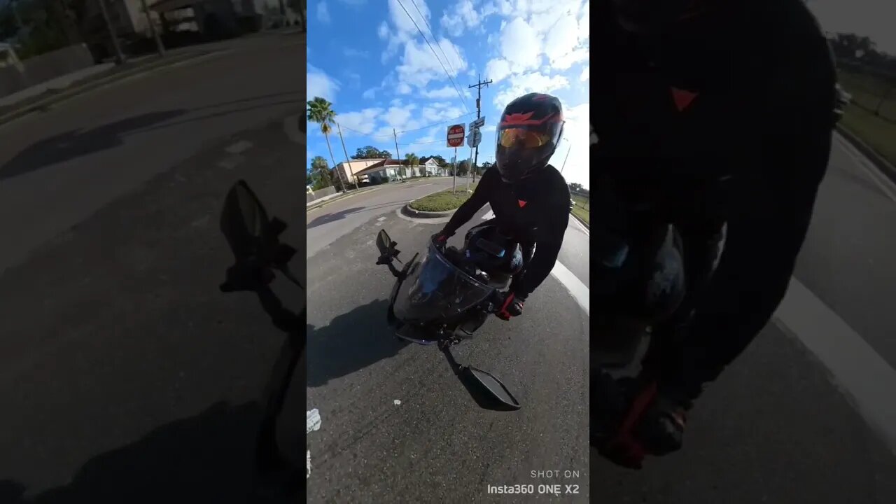 Kawasaki ZX-6R Exiting Expressway Off-Ramp Into One-Way Traffic 🤘🏍✌️