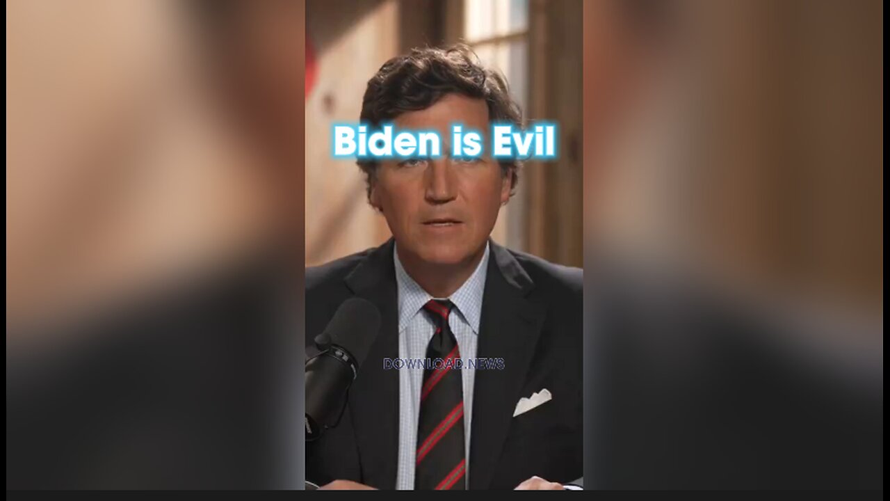 Tucker Carlson: If You Pay Attention To Biden You Will Realize How Evil He is - 1/22/24