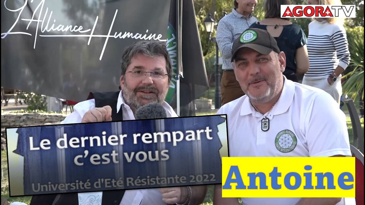 Exclusif : Agora TV rencontre Antoine à l'Université d'Eté de la Résistance