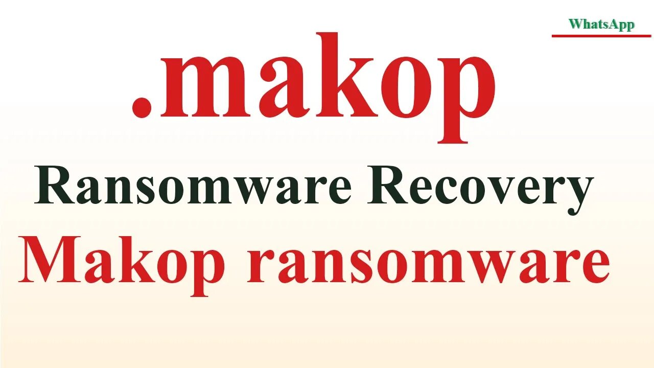 Removing and Decrypting Makop (.makop) Ransomware | Step-by-Step Tutorial | Stop Ransomware