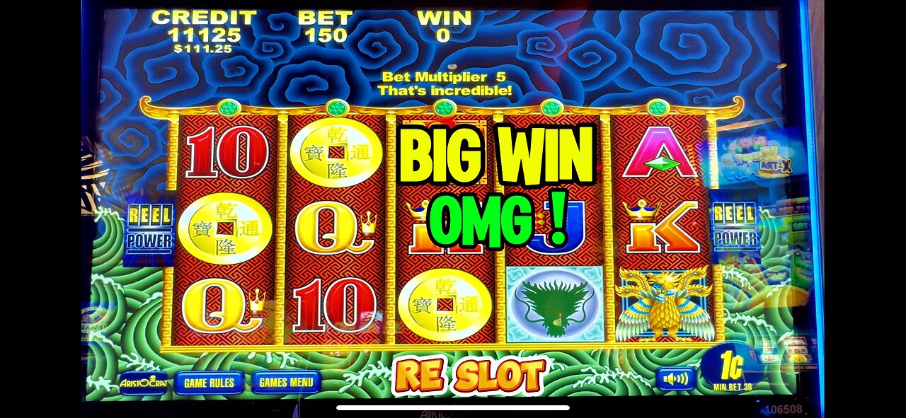 BONUS RE-TRIGGER!!! 5 DRAGONS SLOT MACHINE BONUS 🦜BIG WIN 💰