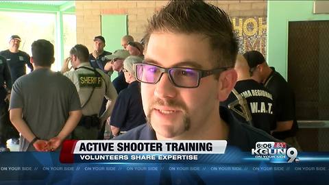 Volunteers teach active shooter response