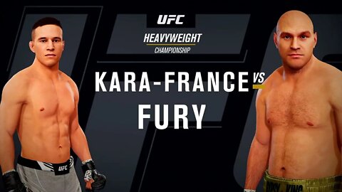 EA Sports UFC 4 Gameplay Tyson Fury vs Kai Kara-France