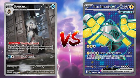 Pokemon TCG Live Frosslass Hisuian Braviary VS Iron Hands EX Miraidon EX!!