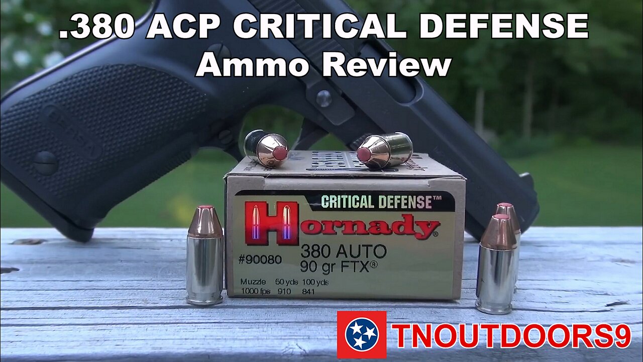 .380 ACP Hornady CRITICAL DEFENSE Ammo Review