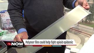 Polymer film developed by University of Akron research team could help fight opioid epidemic