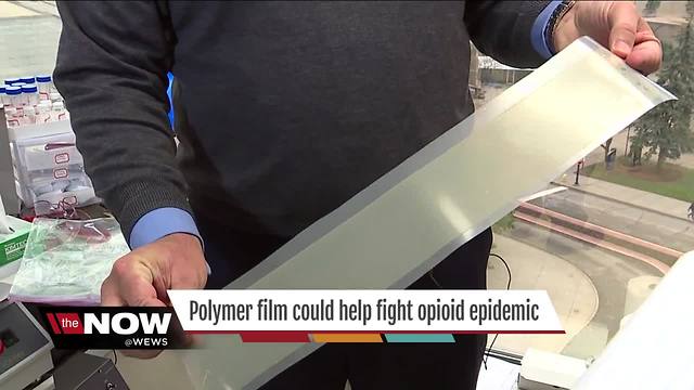 Polymer film developed by University of Akron research team could help fight opioid epidemic