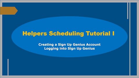 Helpers Michigan - Scheduling Tutorial I