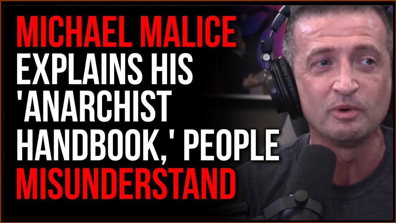 Michael Malice Explains His 'Anarchist Handbook' And The Meaning Of Anarchy, EVERYONE Misunderstands