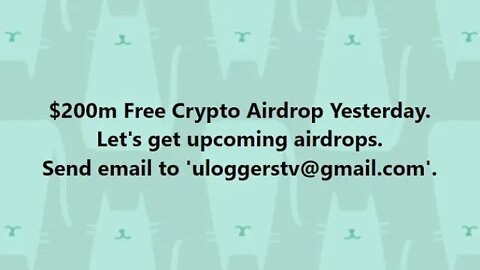 Missed $200m Aptos Airdrop? Let's Get Upcoming Airdrops Together. Contact uloggerstv@gmail.com Now!