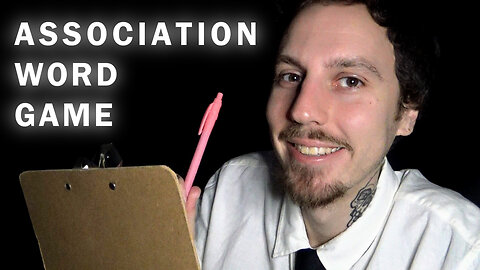 ASMR WORD ASSOCIATION GAME (HARD MODE) (YOU CAN CLOSE YOUR EYES) PSYCHOLOGIST ROLEPLAY for SLEEP