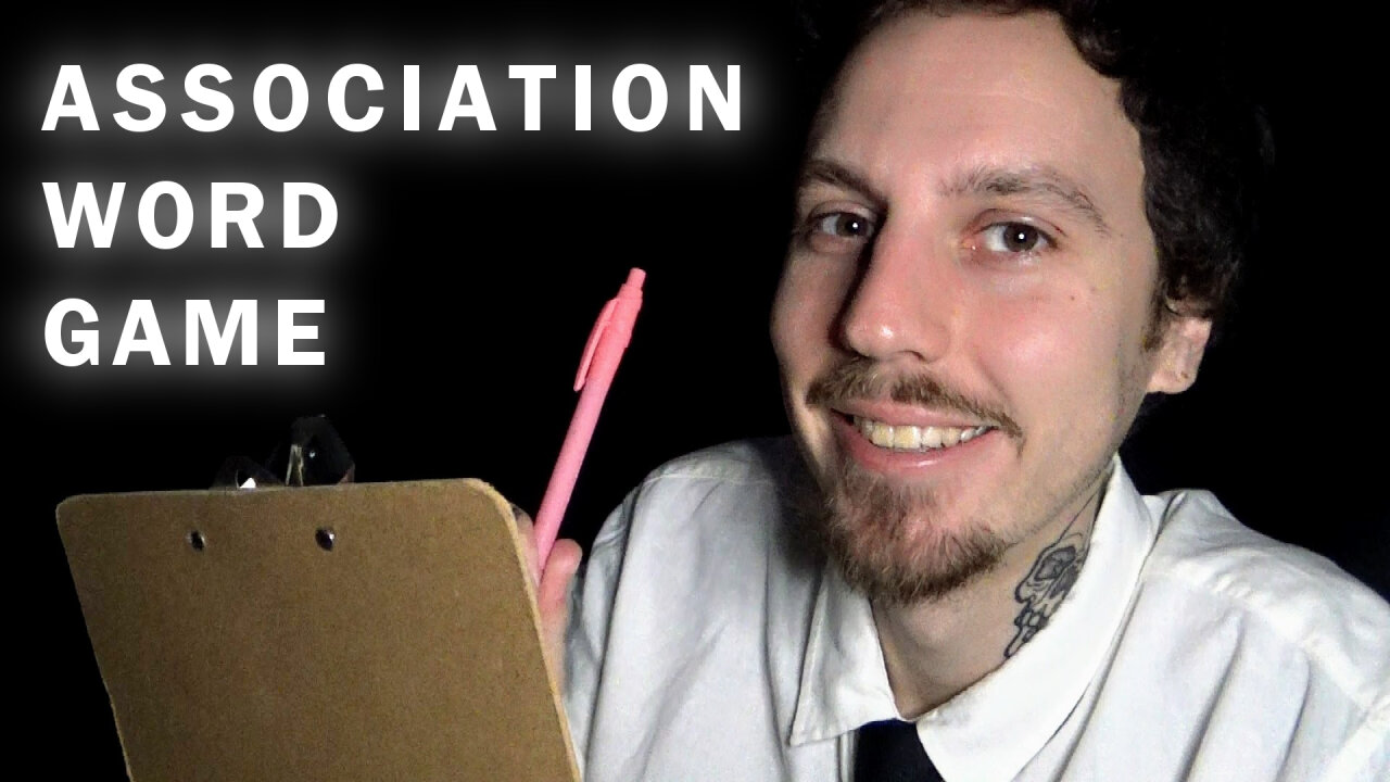 ASMR WORD ASSOCIATION GAME (HARD MODE) (YOU CAN CLOSE YOUR EYES) PSYCHOLOGIST ROLEPLAY for SLEEP
