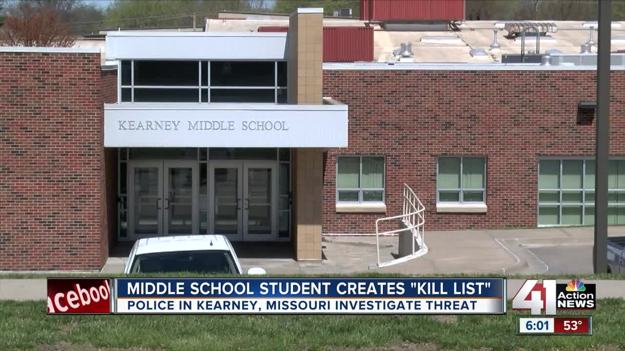 Middle school 'kill list' leaves parents in Kearney on edge