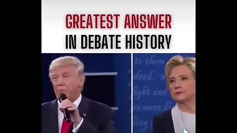 Greatest answer in debate history