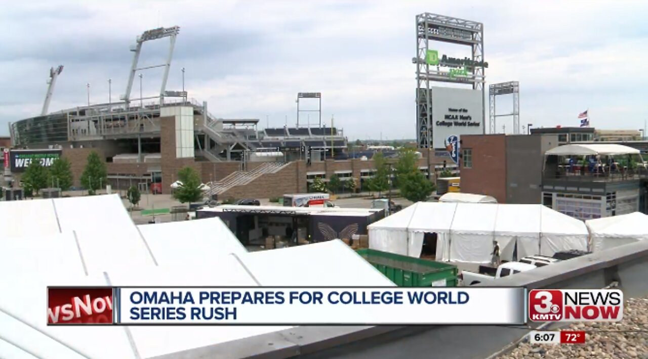 Downtown Omaha prepares for College World Series