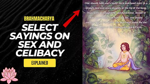 Select Sayings On Sex And Celibacy
