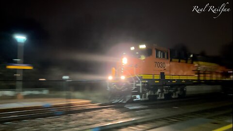 Lots of BNSF and a Executive MAC after dark - Staples Sub