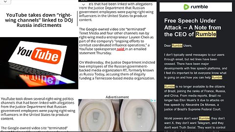 Attack on Free Speech 🗣️🎤💻📖 FAMINE OF HEARING THIS TRUTH Will Come To Pass