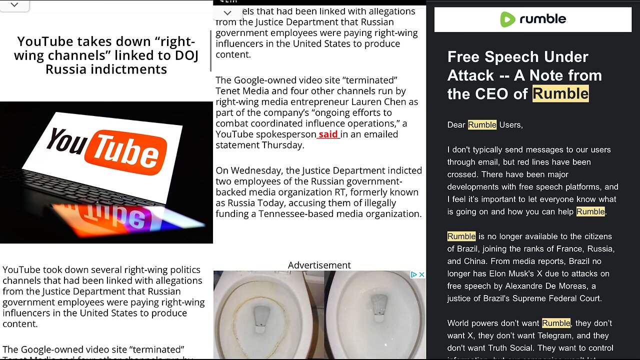 Attack on Free Speech 🗣️🎤💻📖 FAMINE OF HEARING THIS TRUTH Will Come To Pass
