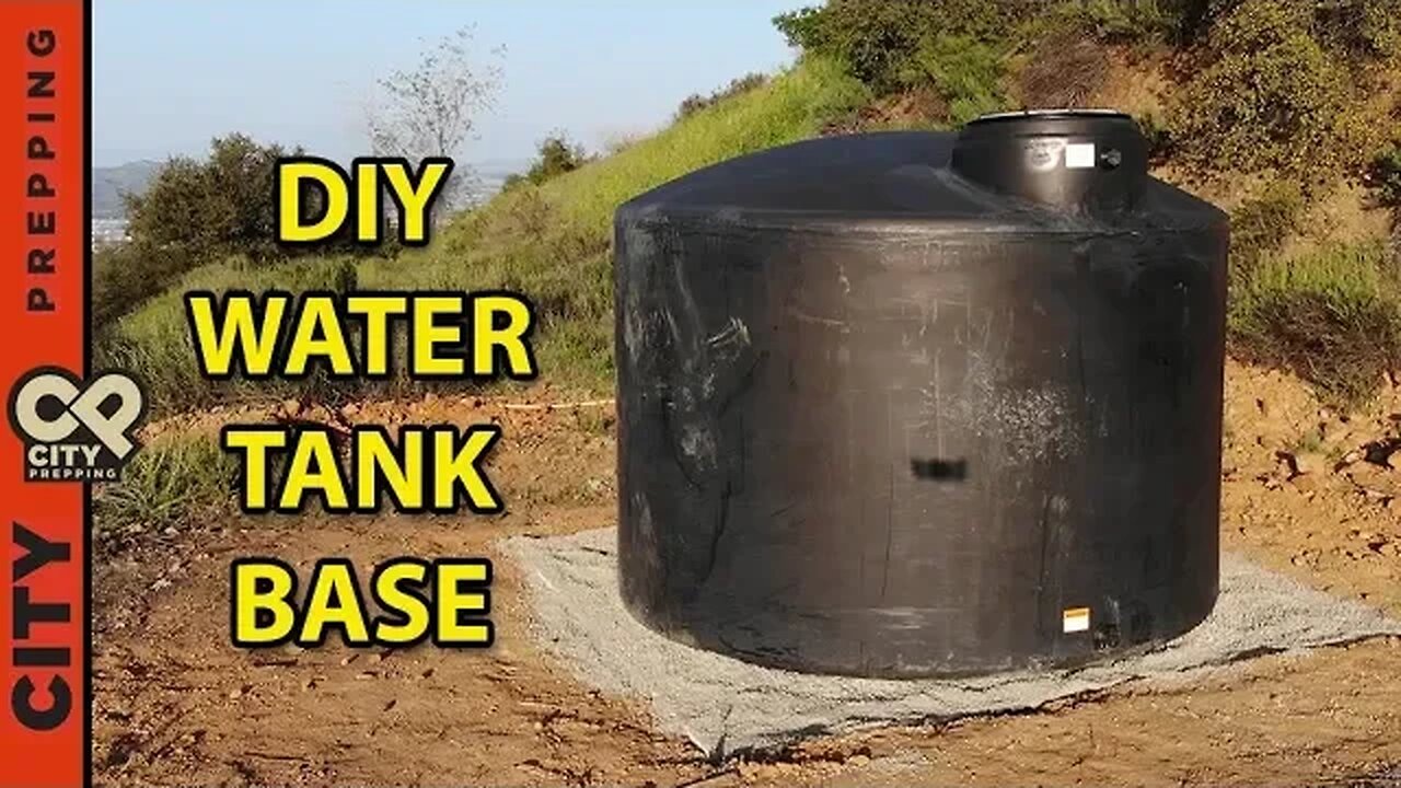 How to build an underground foundation for a water tank - DIY