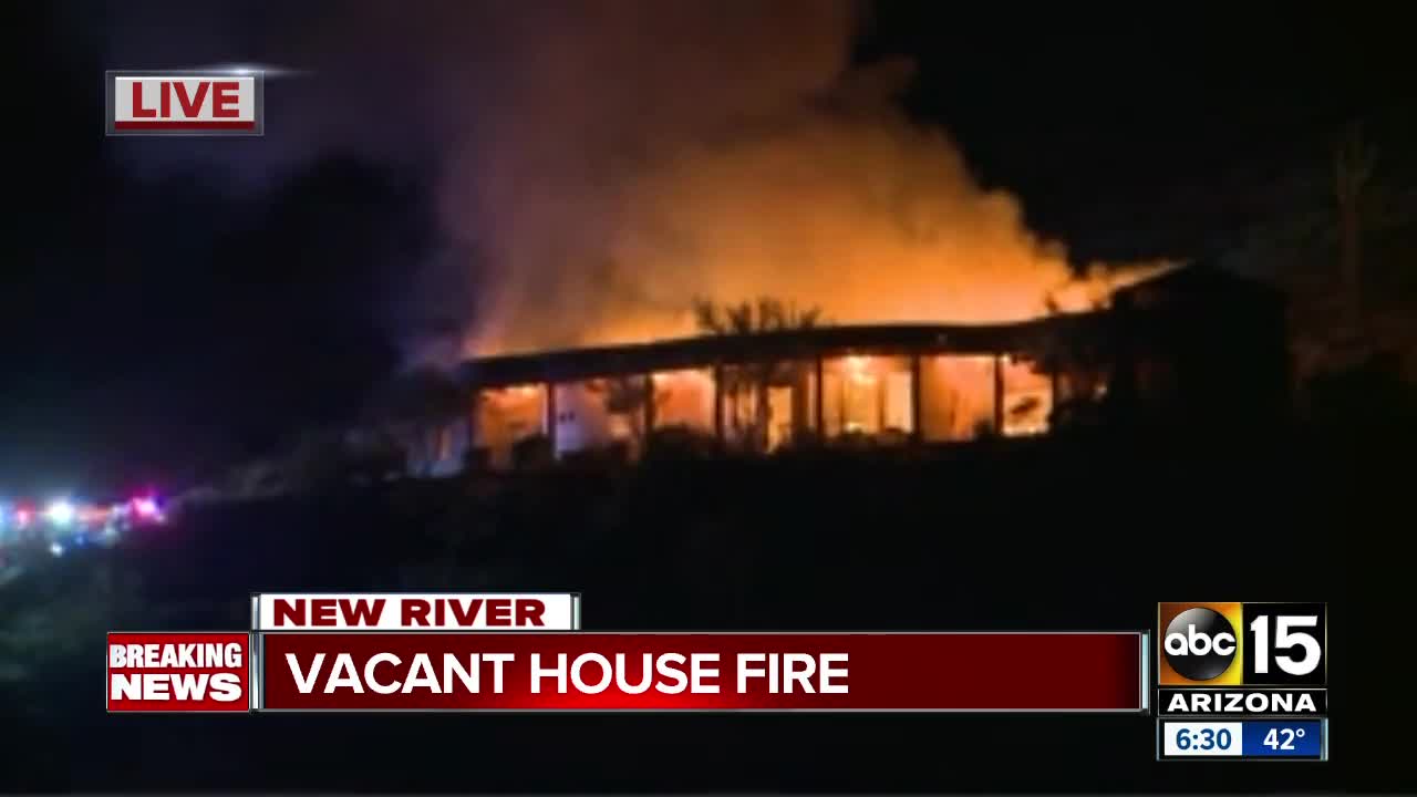 MCSO: 1st alarm fire breaks out at home in New River, AZ