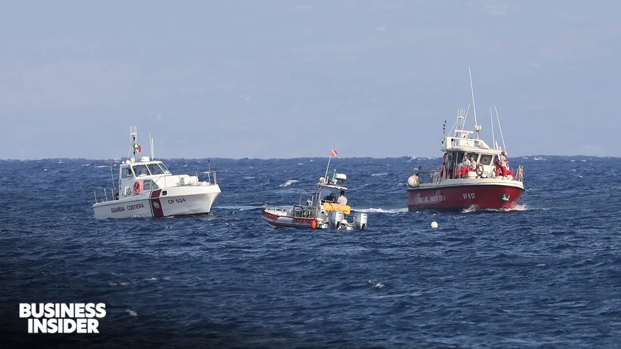 Tornado Sinks SuperYacht, Rescuers Search For Survivors Off Italian Coast | Insider News