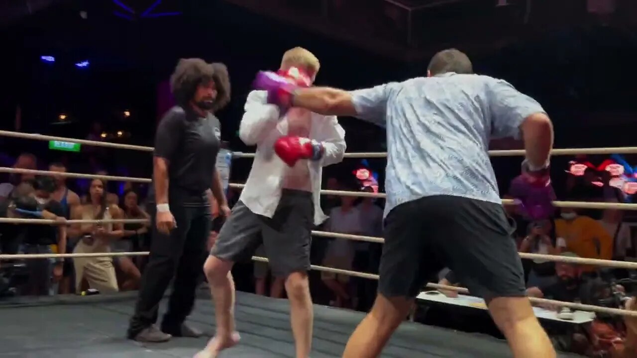 Corporate brawl! Ties and fists come out in this three round battle!
