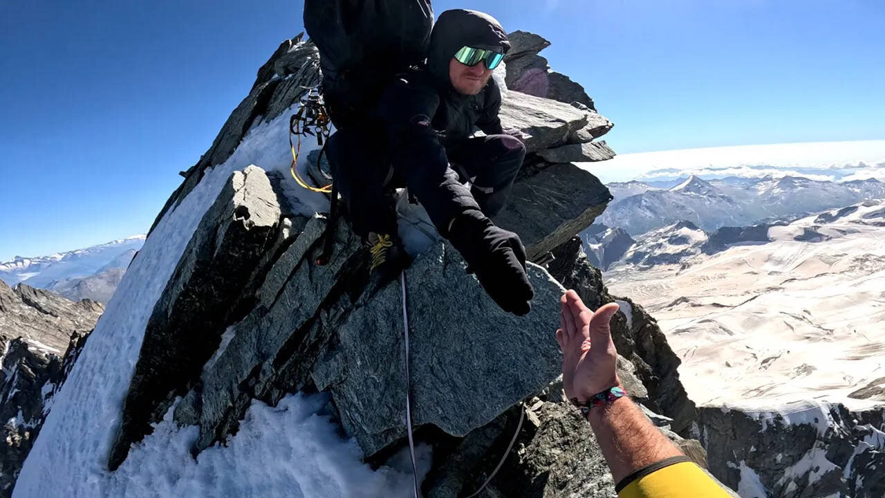 My Most Brutal Wingsuit Flight Ever - Täschhorn 4491m - Swiss