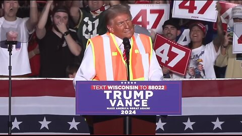 NO WAY (YOU’RE GARBAGE)! Trump tells his crowd at rally with NFL Favre in Green Bay Wisconsin