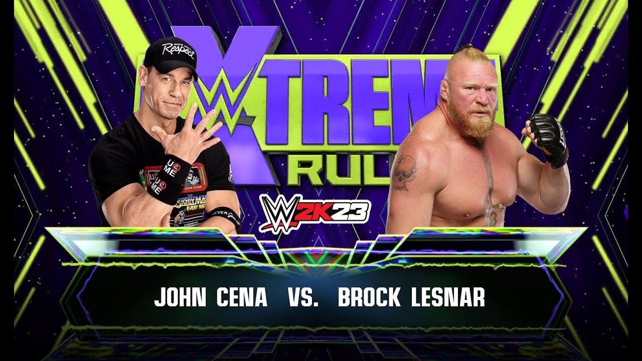WWE 2k23 john cena vs Brock Lesnar