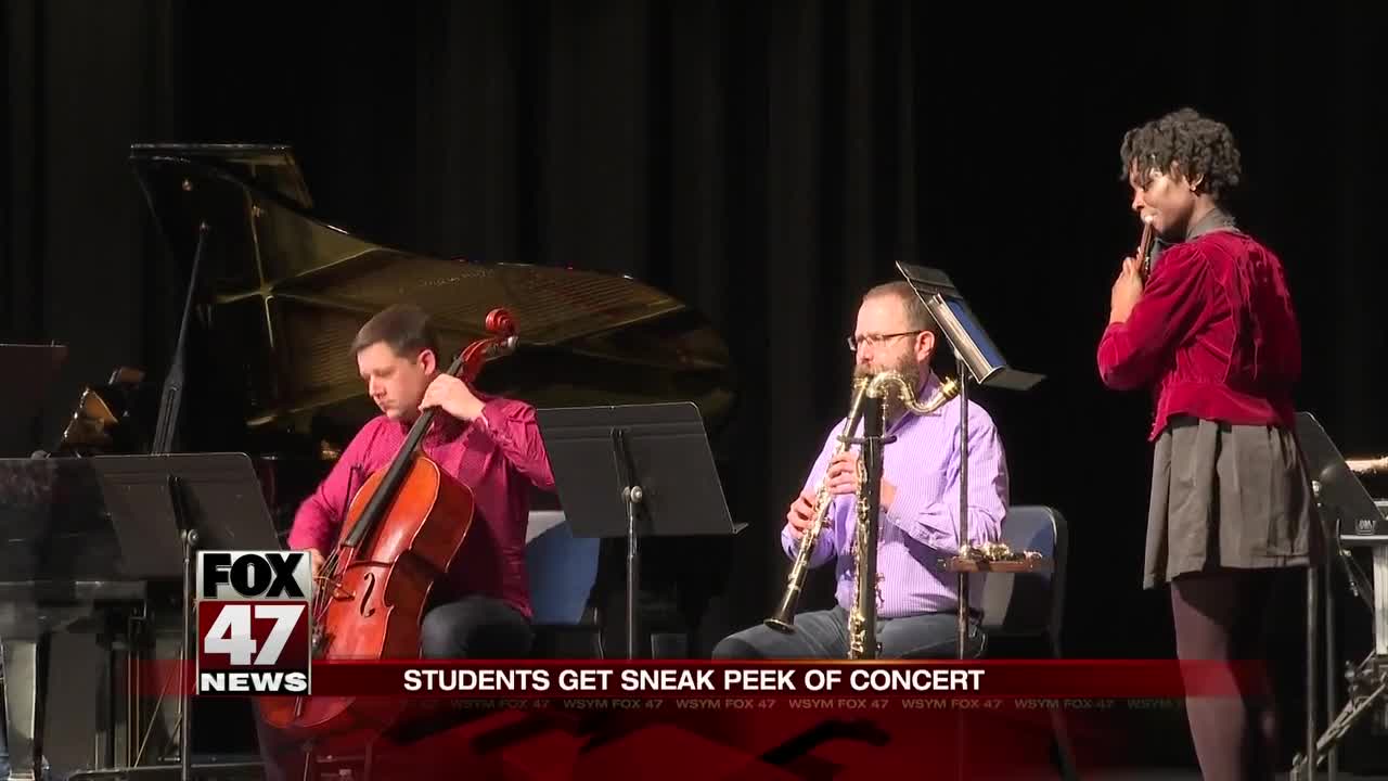 Grammy-winning contemporary classical music group performs at local school