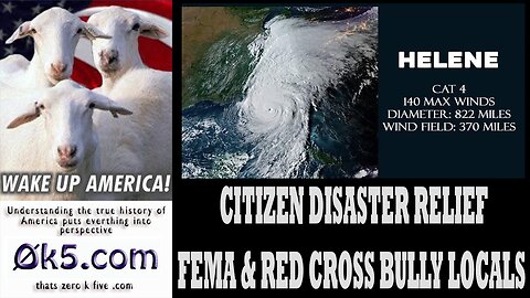 CITIZEN DISASTER RELIEF -FEMA & RED CROSS BULLY LOCALS