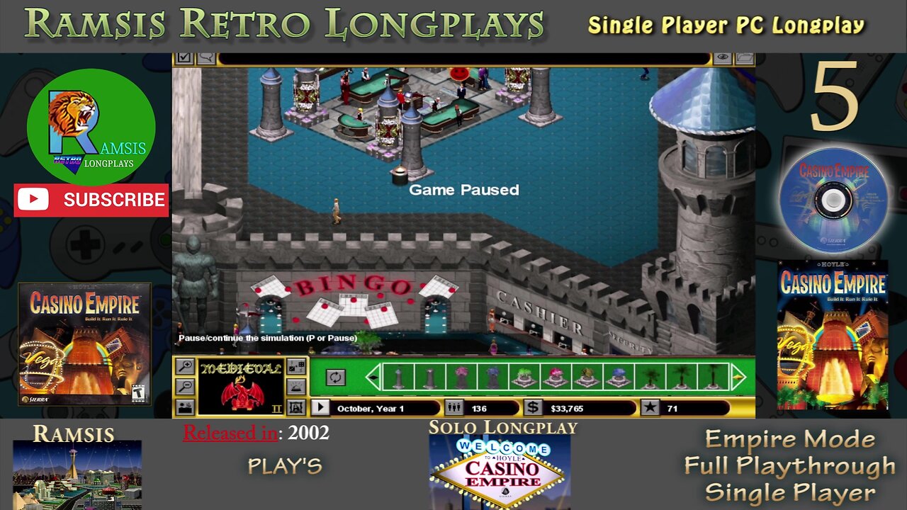 Hoyle Casino Empire | PC Game | 2002 | Casino #3 - The Medieval | Episode #5 | Retro Longplay