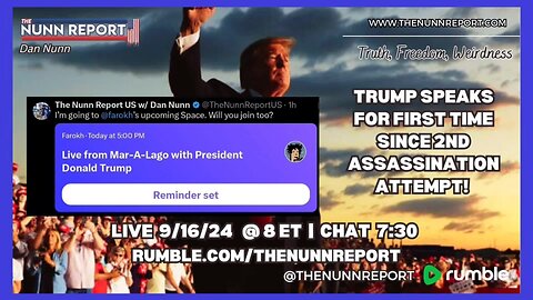 LIVE! Trump Speaks For The First Time Since Second Assassination Attempt!