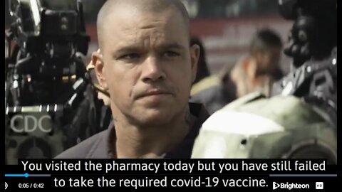 CDC vaccine enforcement robots edited from "Elysium"