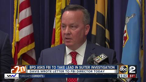 Baltimore Police ask FBI to take over Detective Suiter's murder investigation